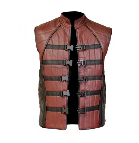 Farscape John Crichton Brown Premium Leather Vest