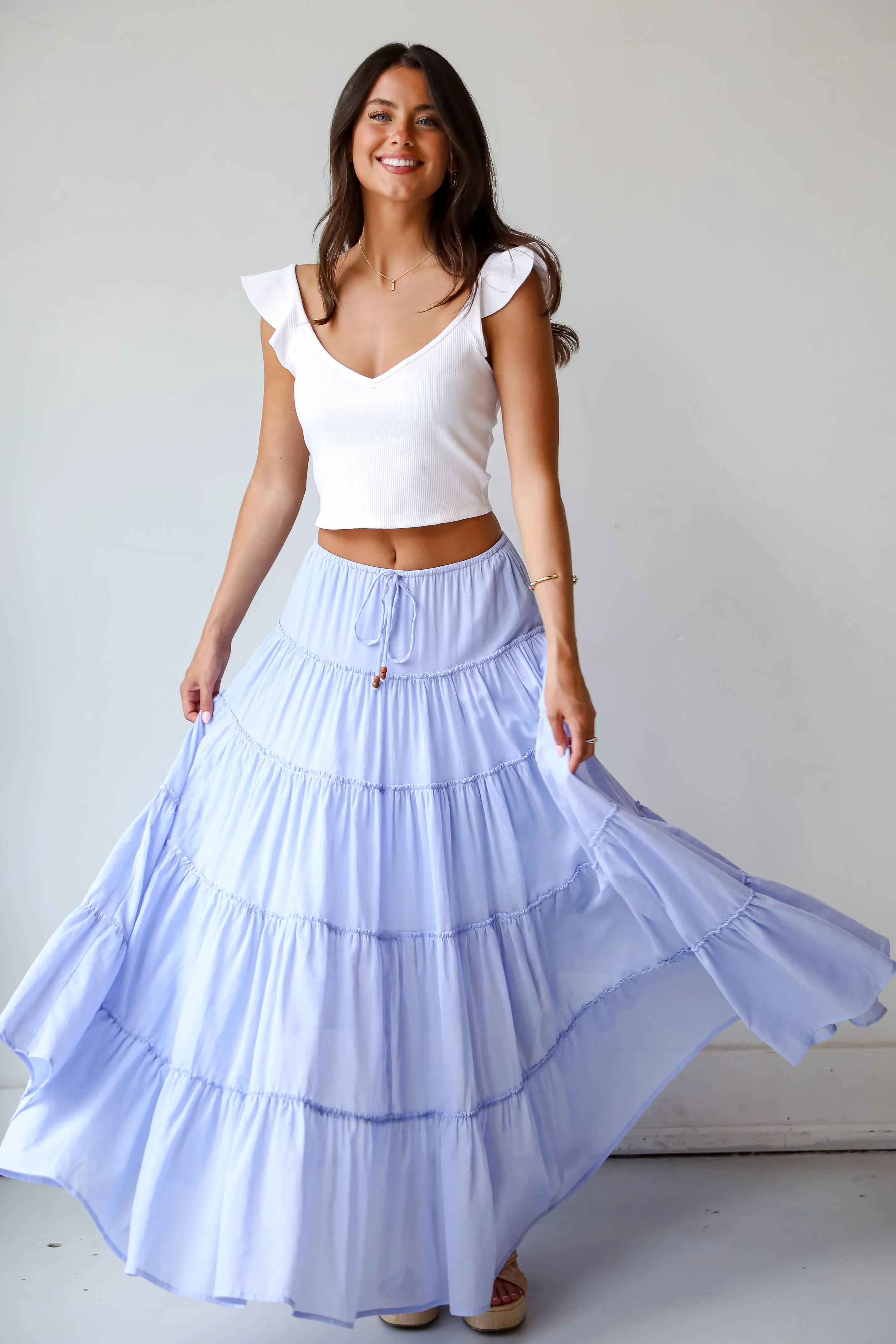 FINAL SALE - Adorable Lifestyle Tiered Maxi Skirt