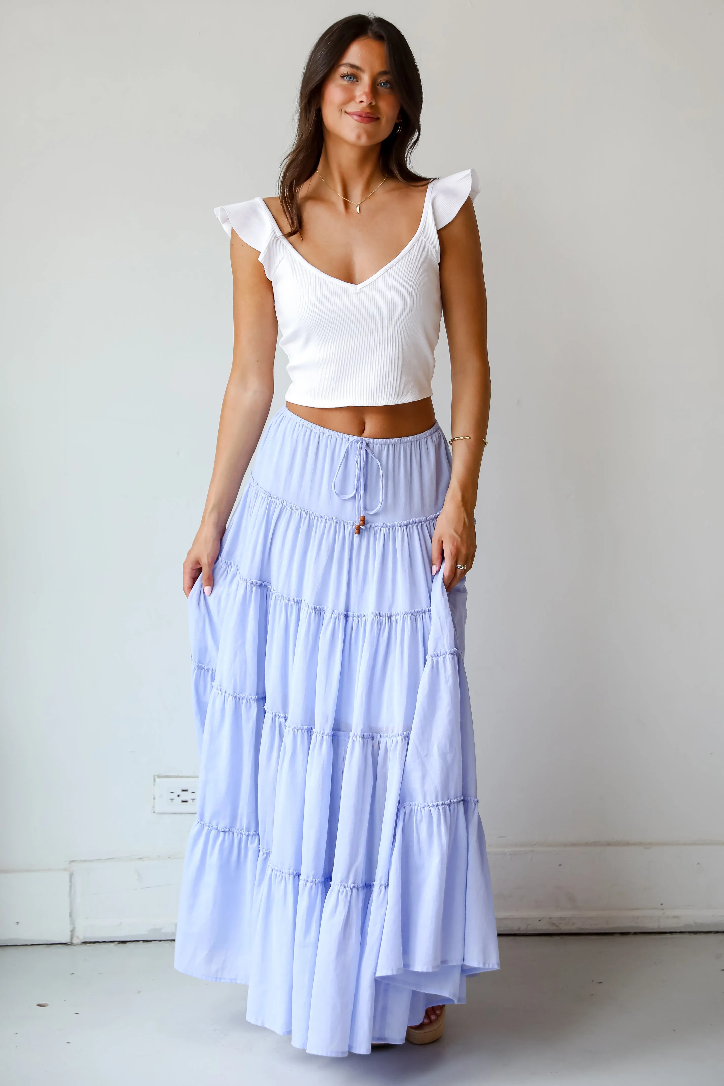 FINAL SALE - Adorable Lifestyle Tiered Maxi Skirt