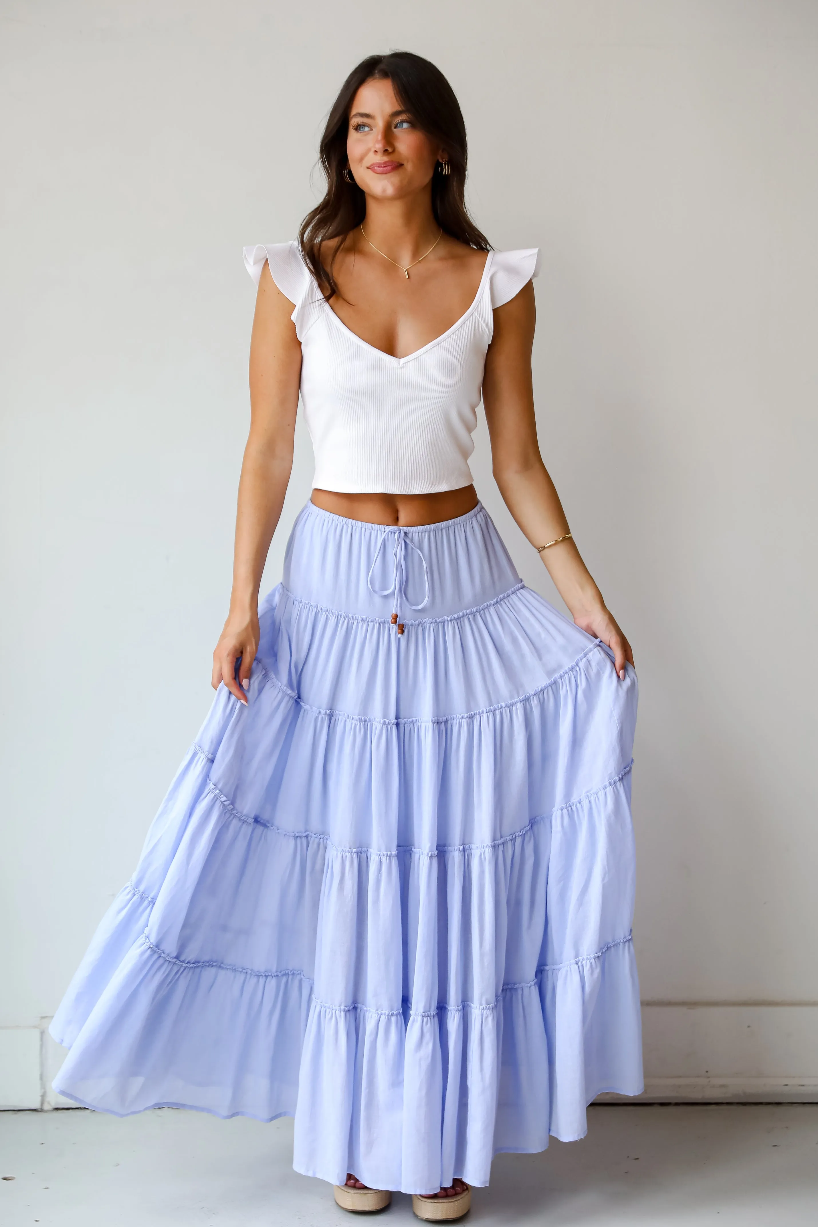 FINAL SALE - Adorable Lifestyle Tiered Maxi Skirt