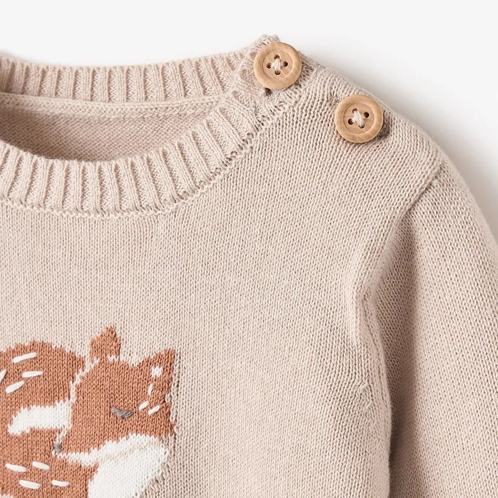 Fox Sweater & Footed Pant Set