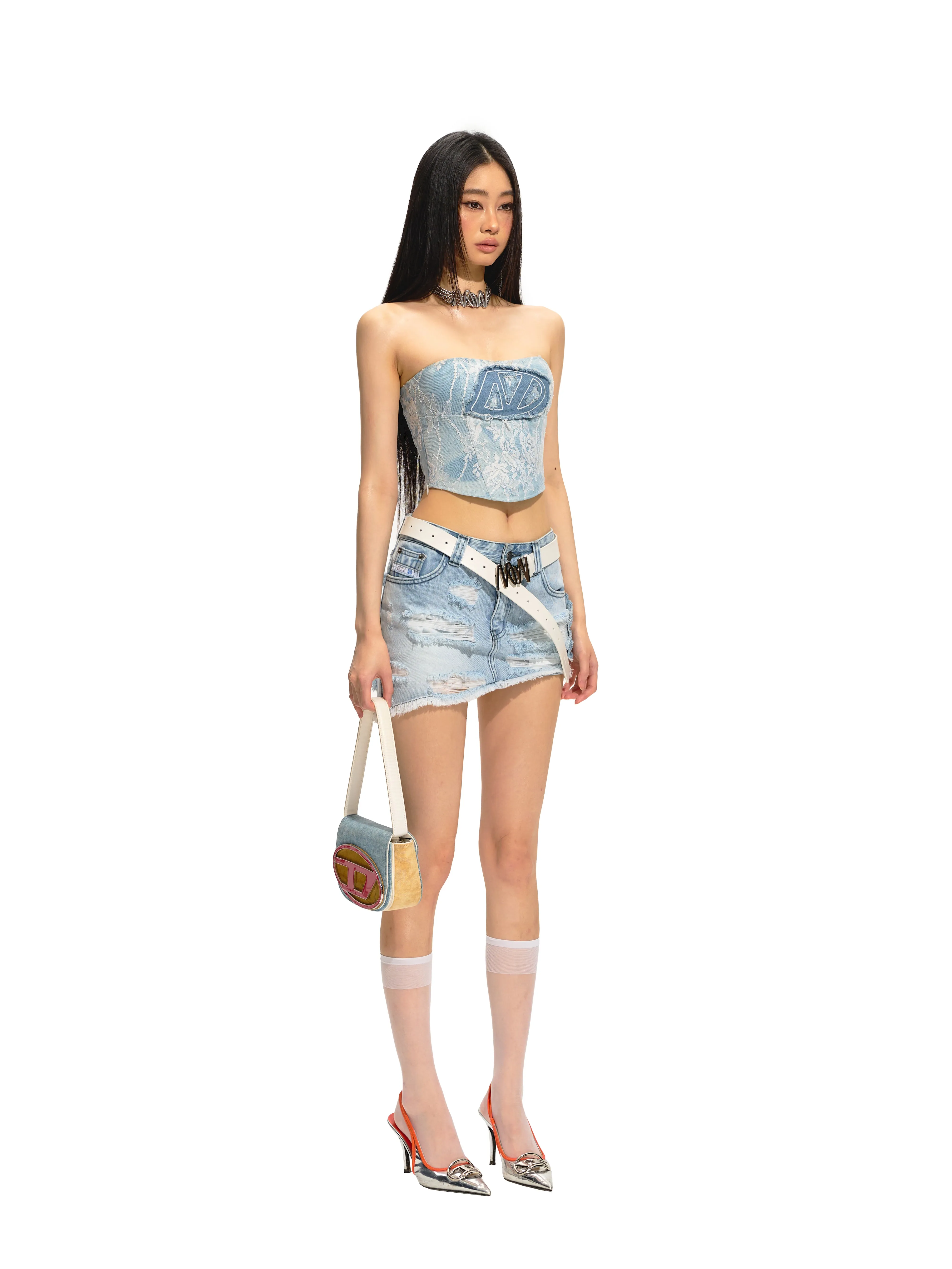 Garden Denim Bustier