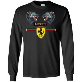 Gucci Ferrari Shirt Men Long Sleeve Shirt