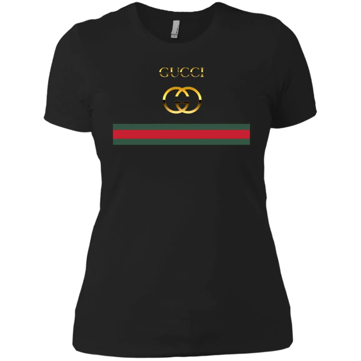 Gucci Logo Vintage Women Cotton T-Shirt