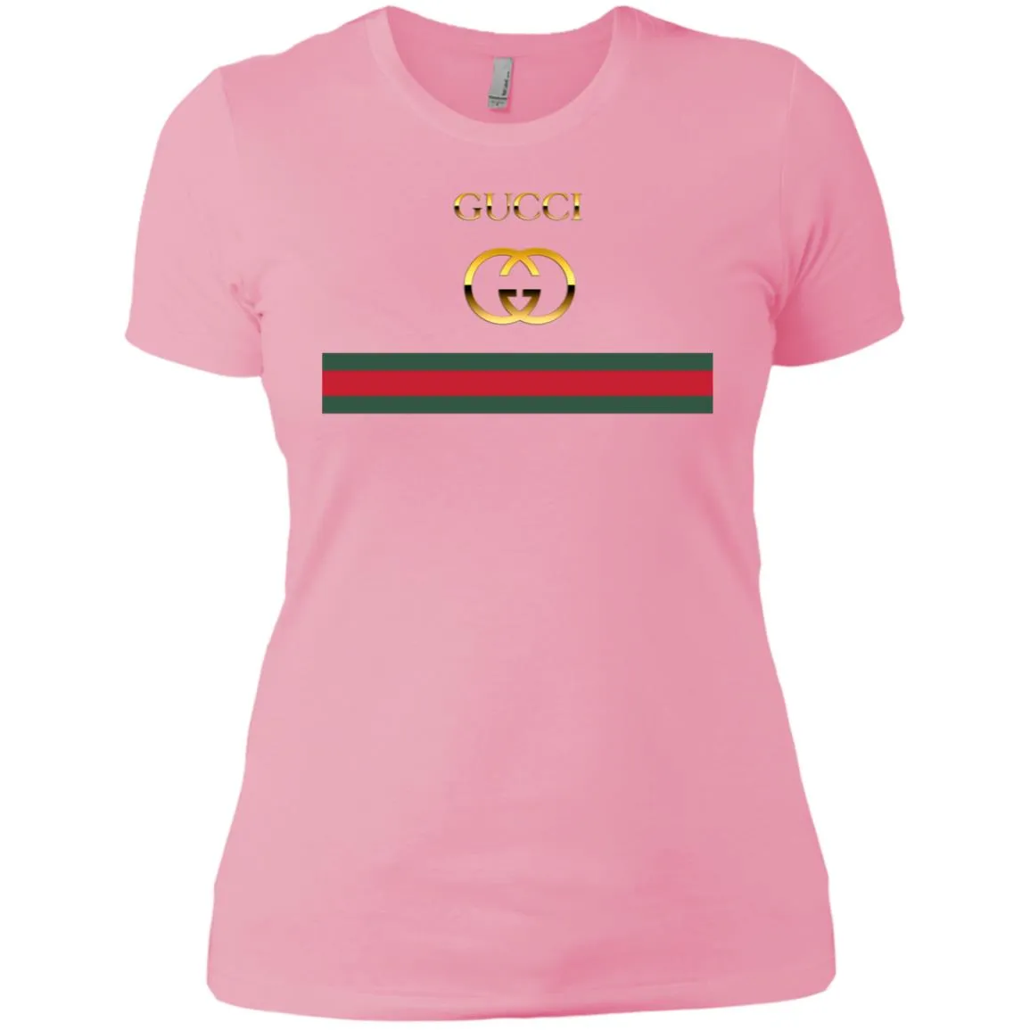 Gucci Logo Vintage Women Cotton T-Shirt