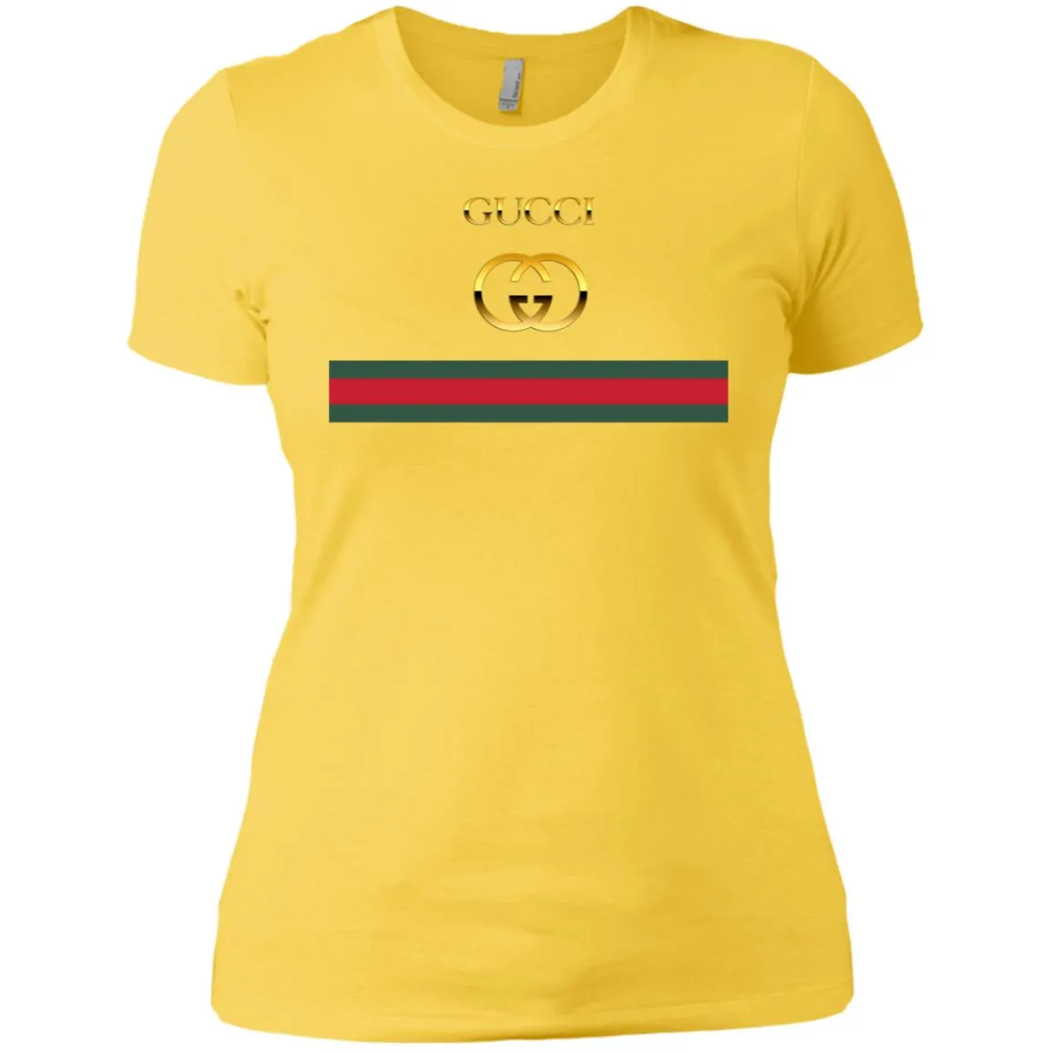 Gucci Logo Vintage Women Cotton T-Shirt