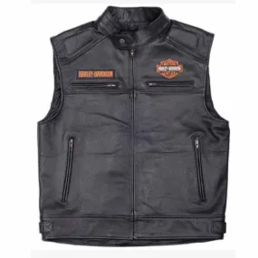 Harley Davidson Men Leather Vest