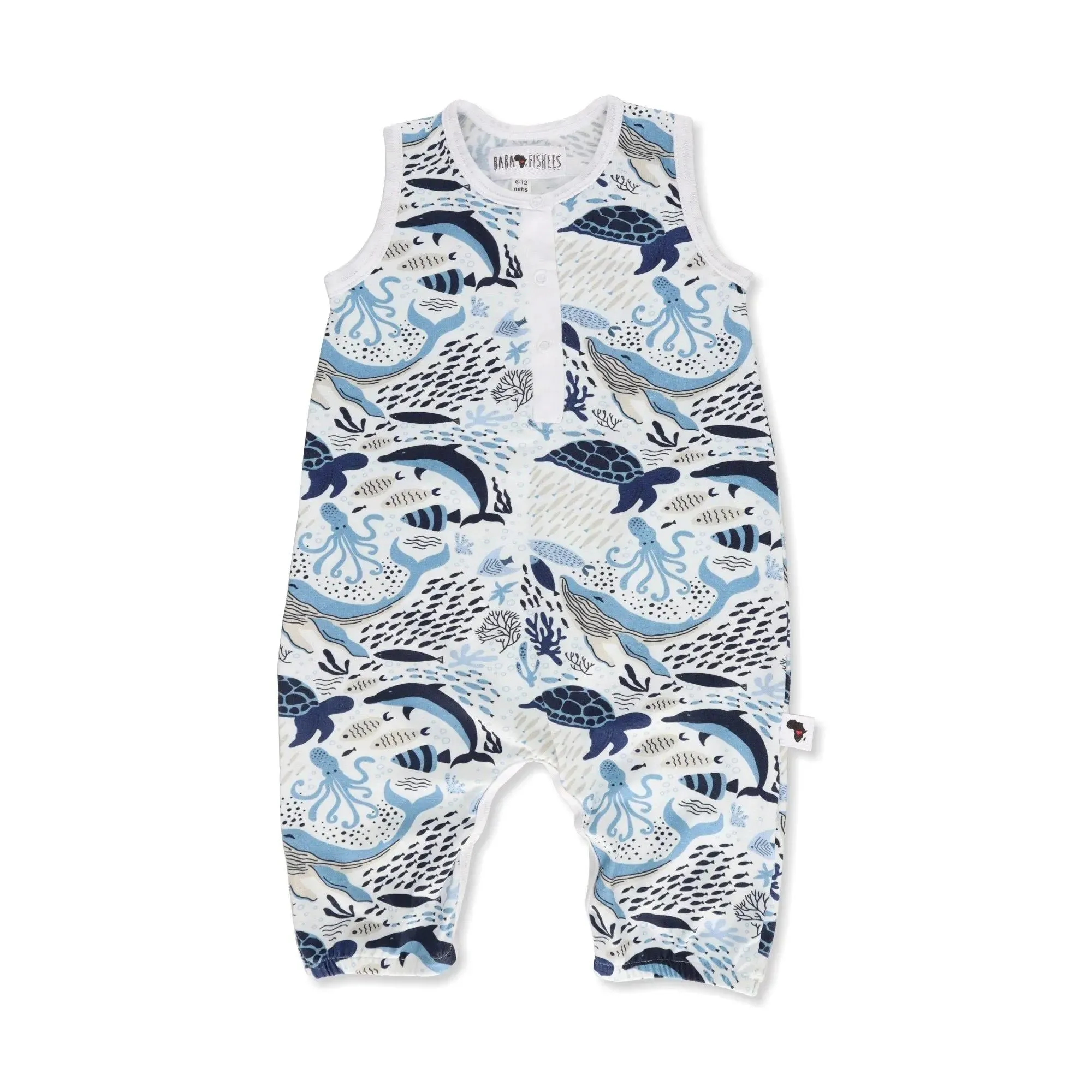 HENLEY ROMPER - AFRICAN SEA WORLD