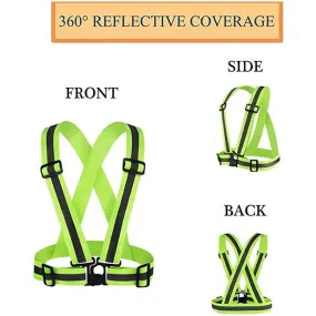 High Visibility Safety Reflective Vest Belt Jacket Nd-10 Orange