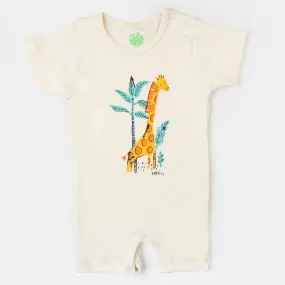 Infant Boys Knitted Romper Giraffe-After Glow