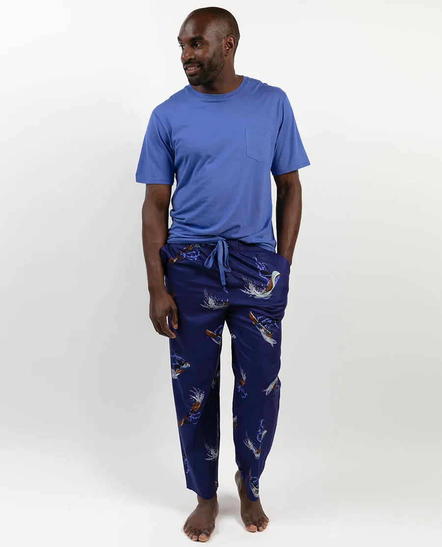 Jamie Snowboarder Print Pyjama Bottoms