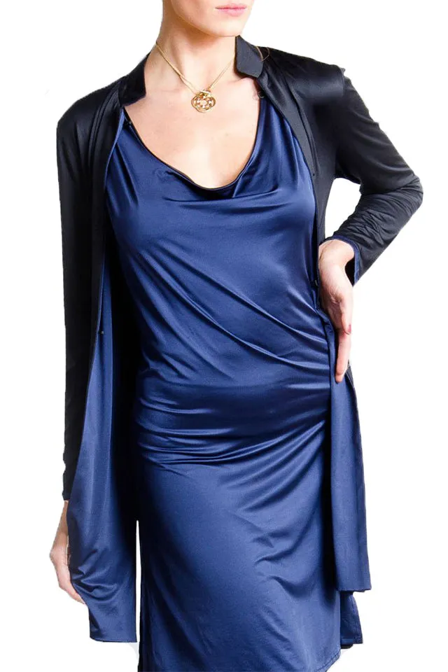 Joy Dress Reverse - Blue/Black