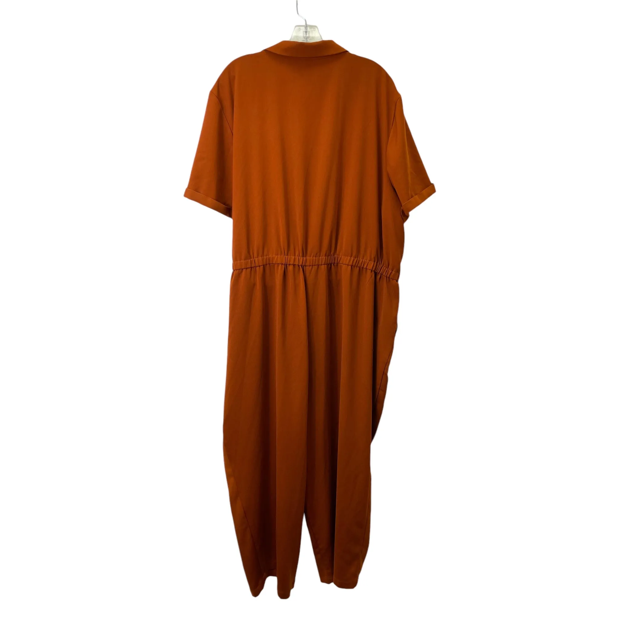 Jumpsuit By Ava & Viv In Orange, Size:3X