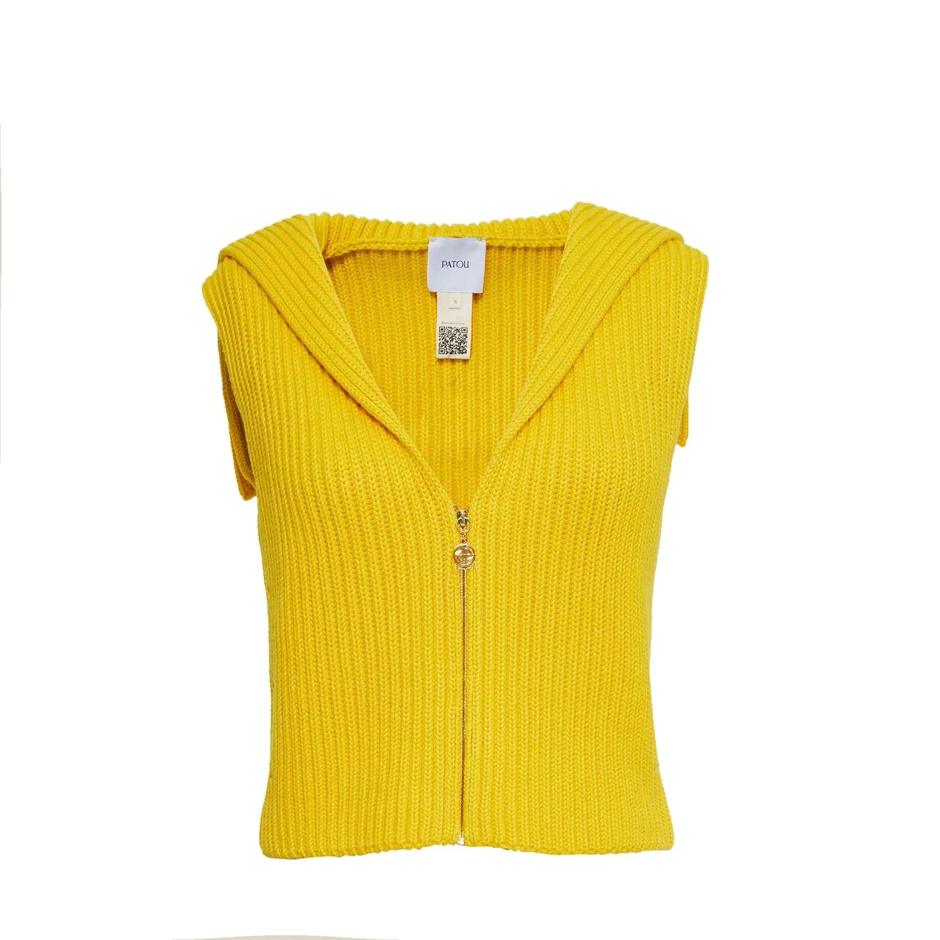 Knitted Vest Yellow