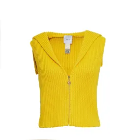 Knitted Vest Yellow