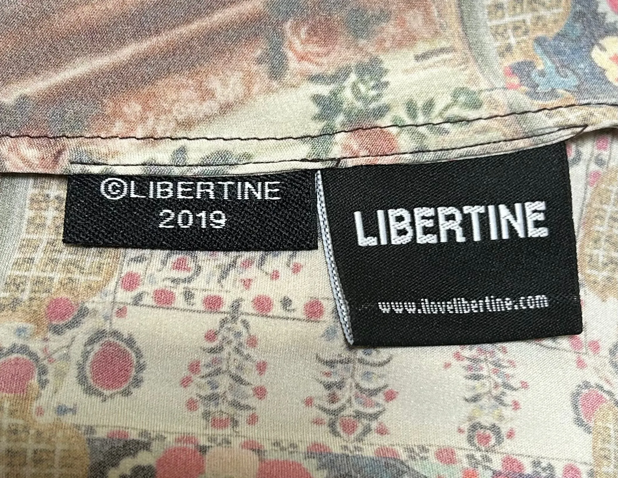 Libertine '19 Bias Cut Novelty Collage Skirt