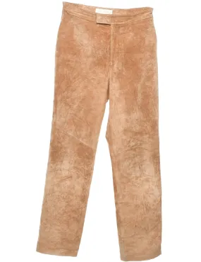 Light Brown Suede Trousers - W30 L30