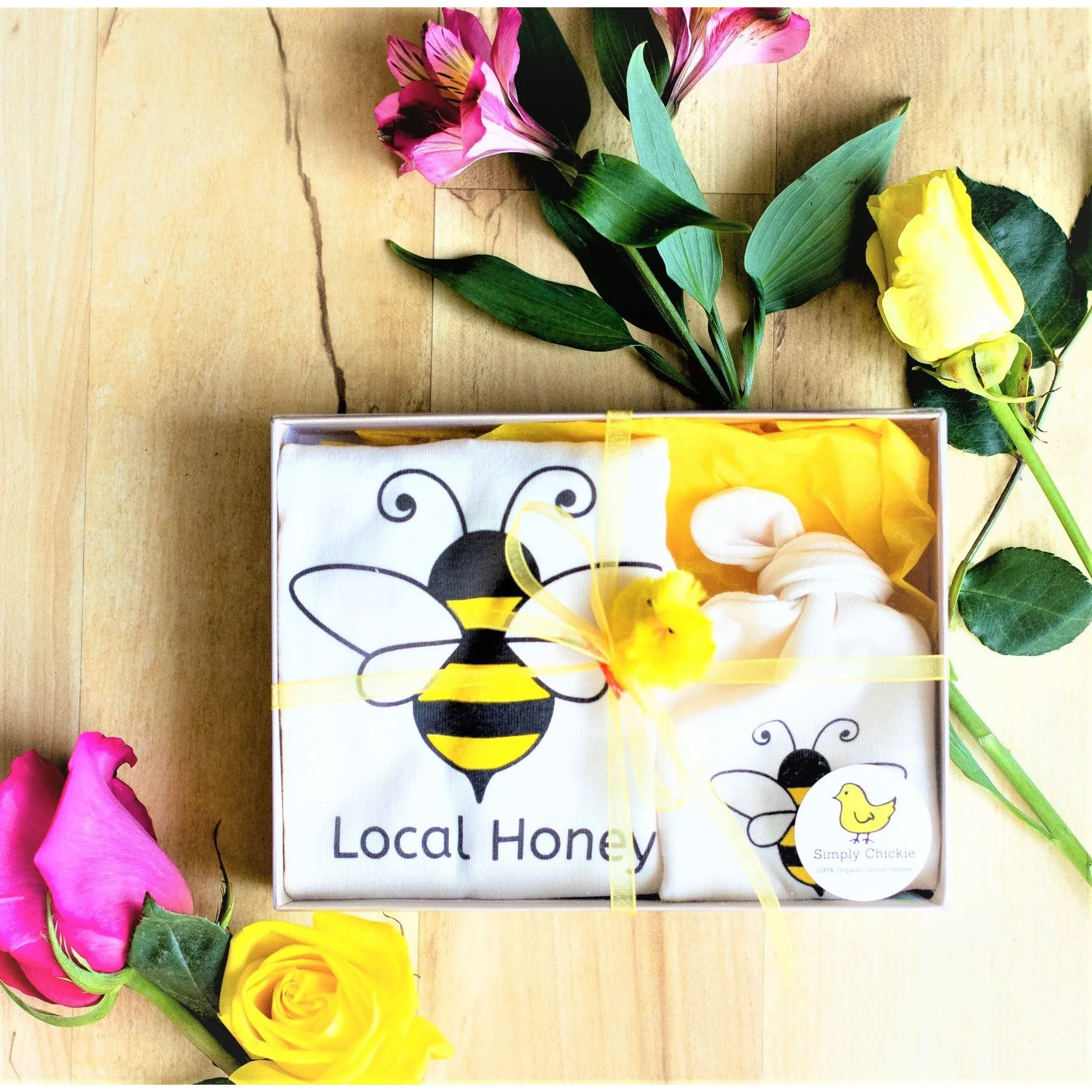 Local Honey Bumble Bee Short Sleeve Gift Set