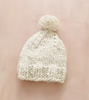 Lofty Pom-Pom Hat (Knit)