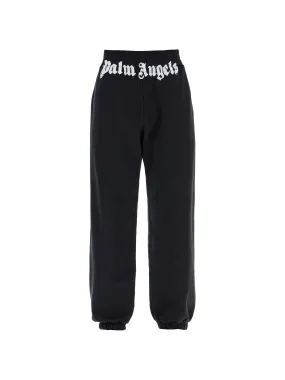 Logo Print Slub Jersey Joggers