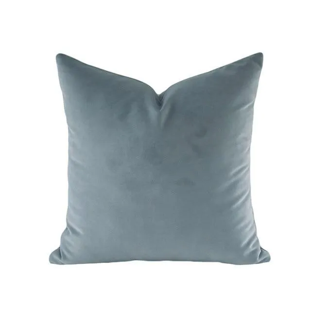 Luxury Black Grey White Silver Velvet Cushion Cover