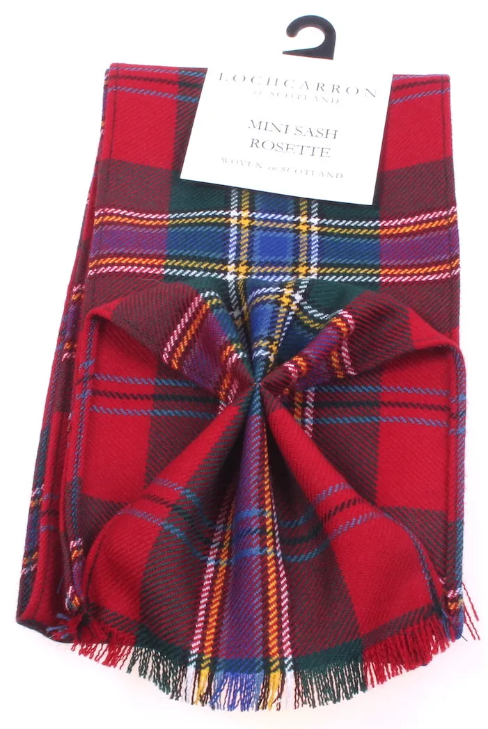 Luxury Wool Tartan Mini Sash in MacLean of Duart Modern Tartan