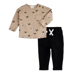 Mallard Print Pants Set