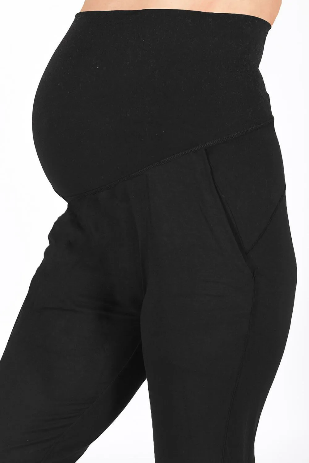 Maternity Recharge Joggers - Midnight Black