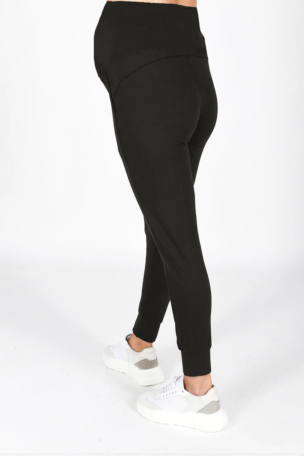 Maternity Recharge Joggers - Midnight Black