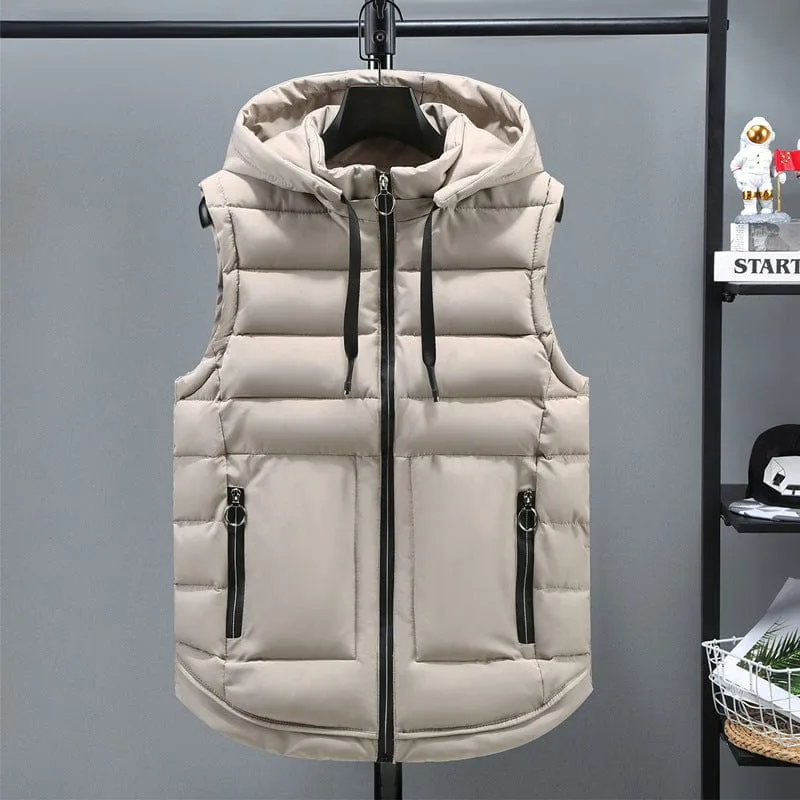 Men's Autumn And Winter Thickened Cotton Padded Vest