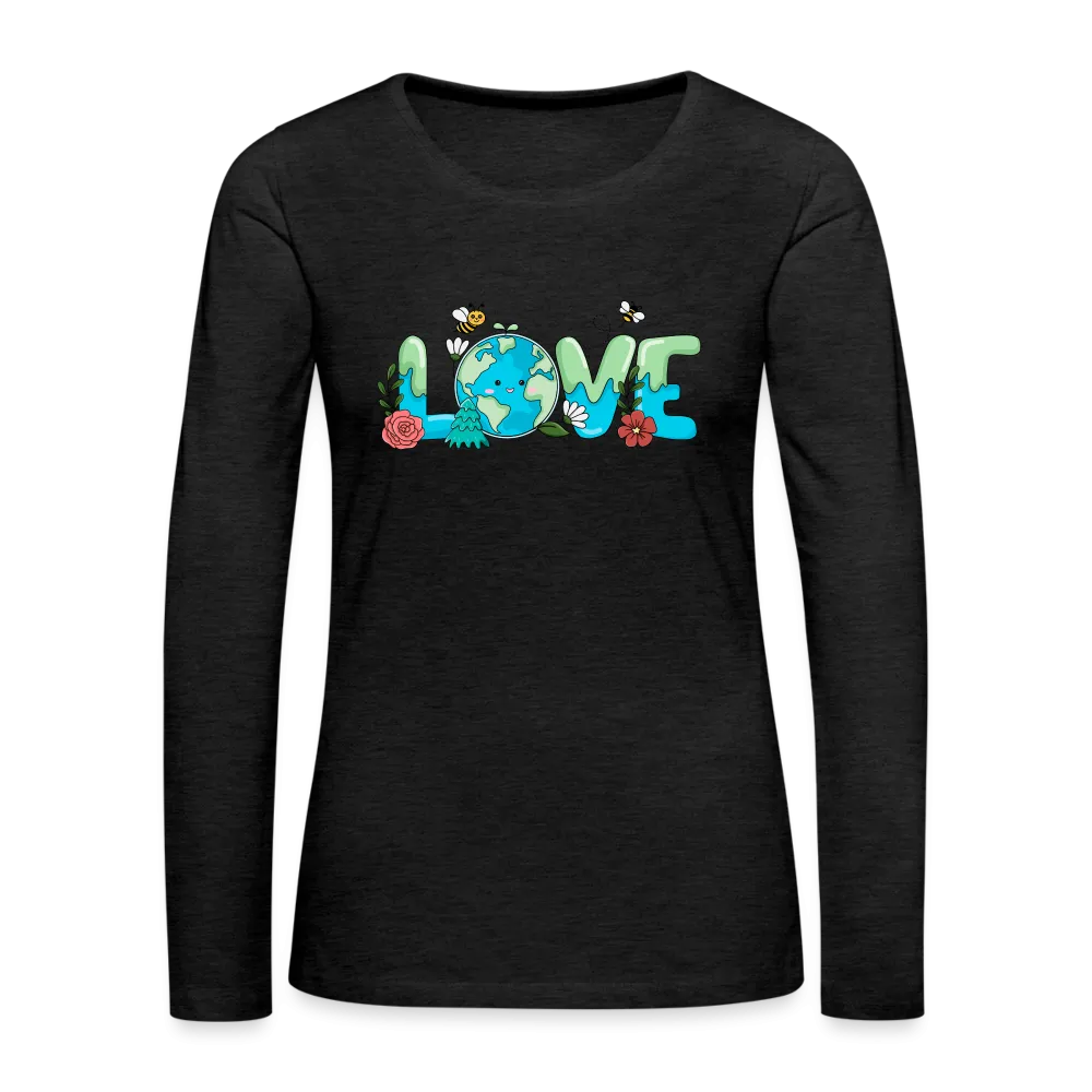 Nature's LOVE Celebration Women's Premium Long Sleeve T-Shirt (Earth Day)