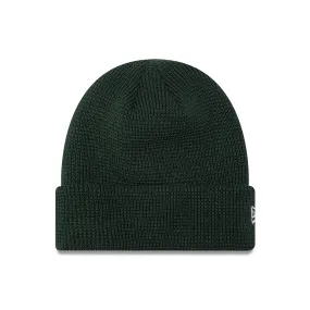 New Era Waffle Knit Dark Green Beanie Hat