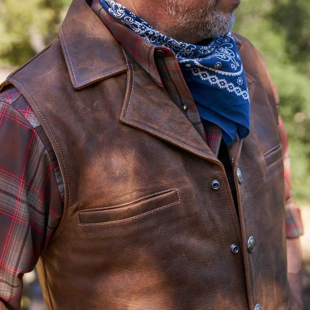 No.39 Indy Bison Ranchers Vest | Brown