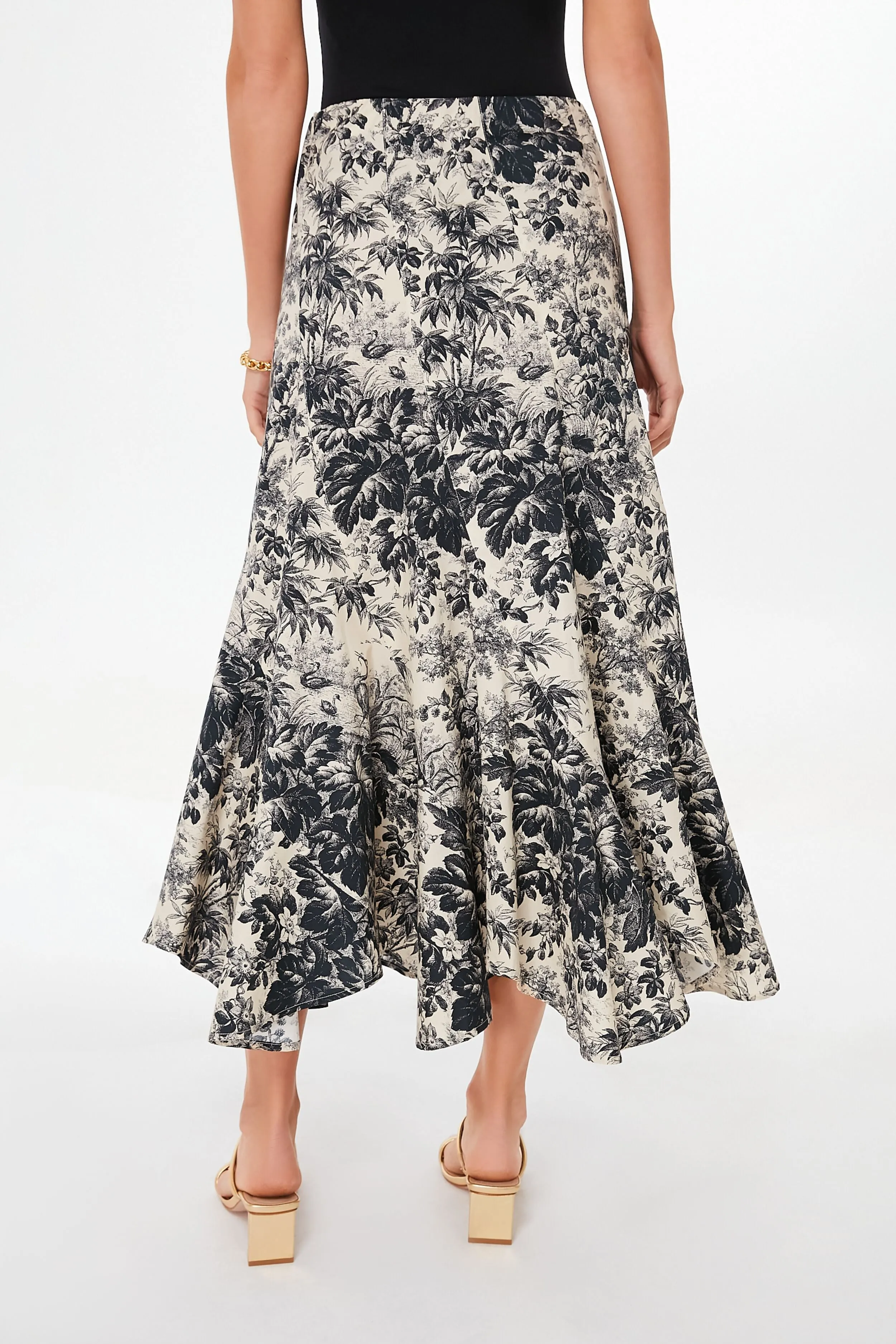 Noir Cypress Toile Mallory Skirt