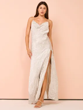 One Fell Swoop Siren Maxi in Silver Varakh