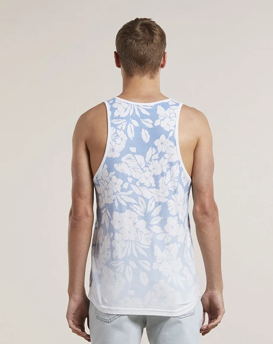 ORVAR PRINTED MENS VEST | BLUE