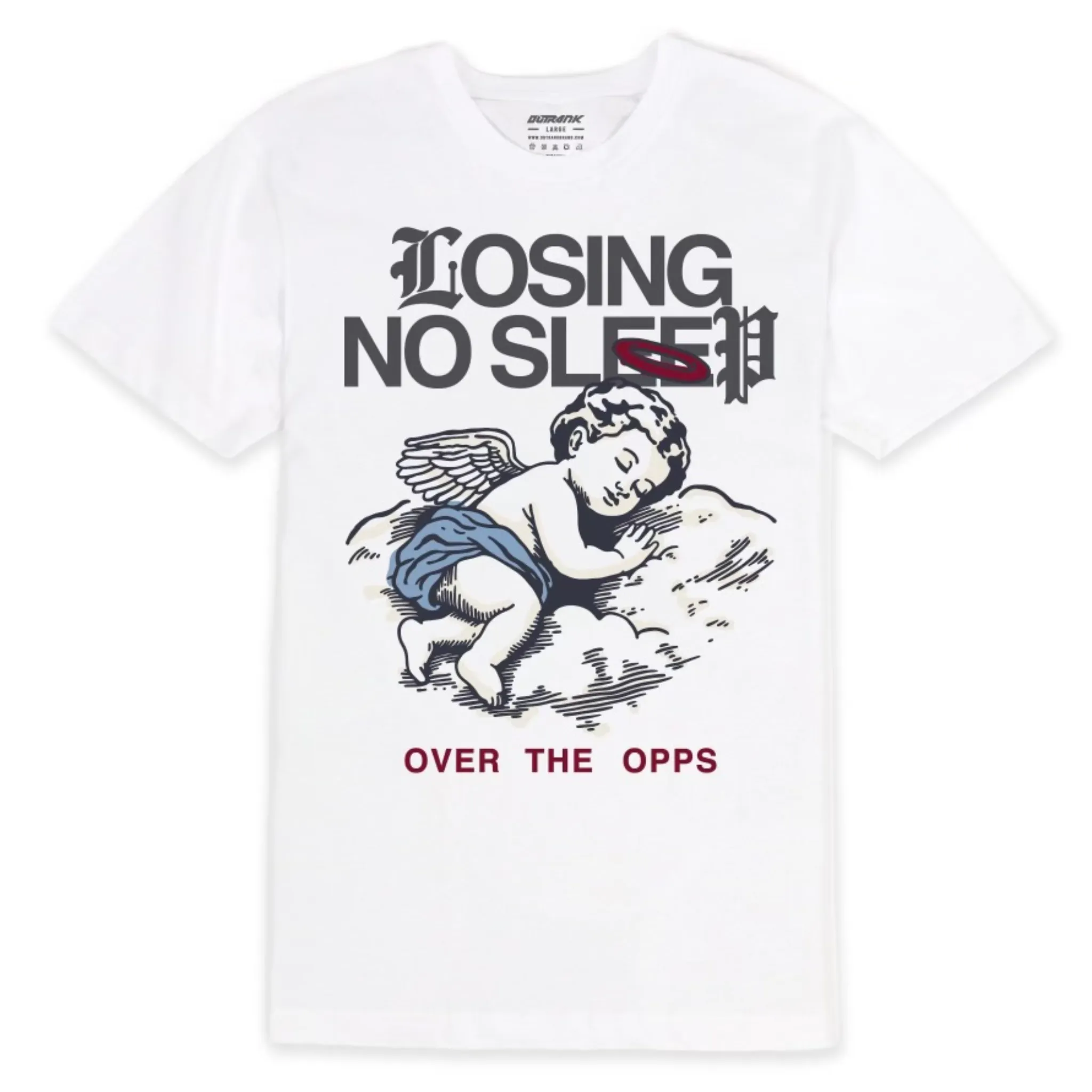 Outrank "Losing No Sleep" Tee (White)