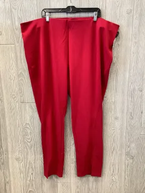 Pants Dress By Bold Elements In Red, Size: 22