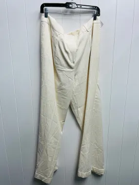 Pants Dress By Calvin Klein In Cream, Size: 16