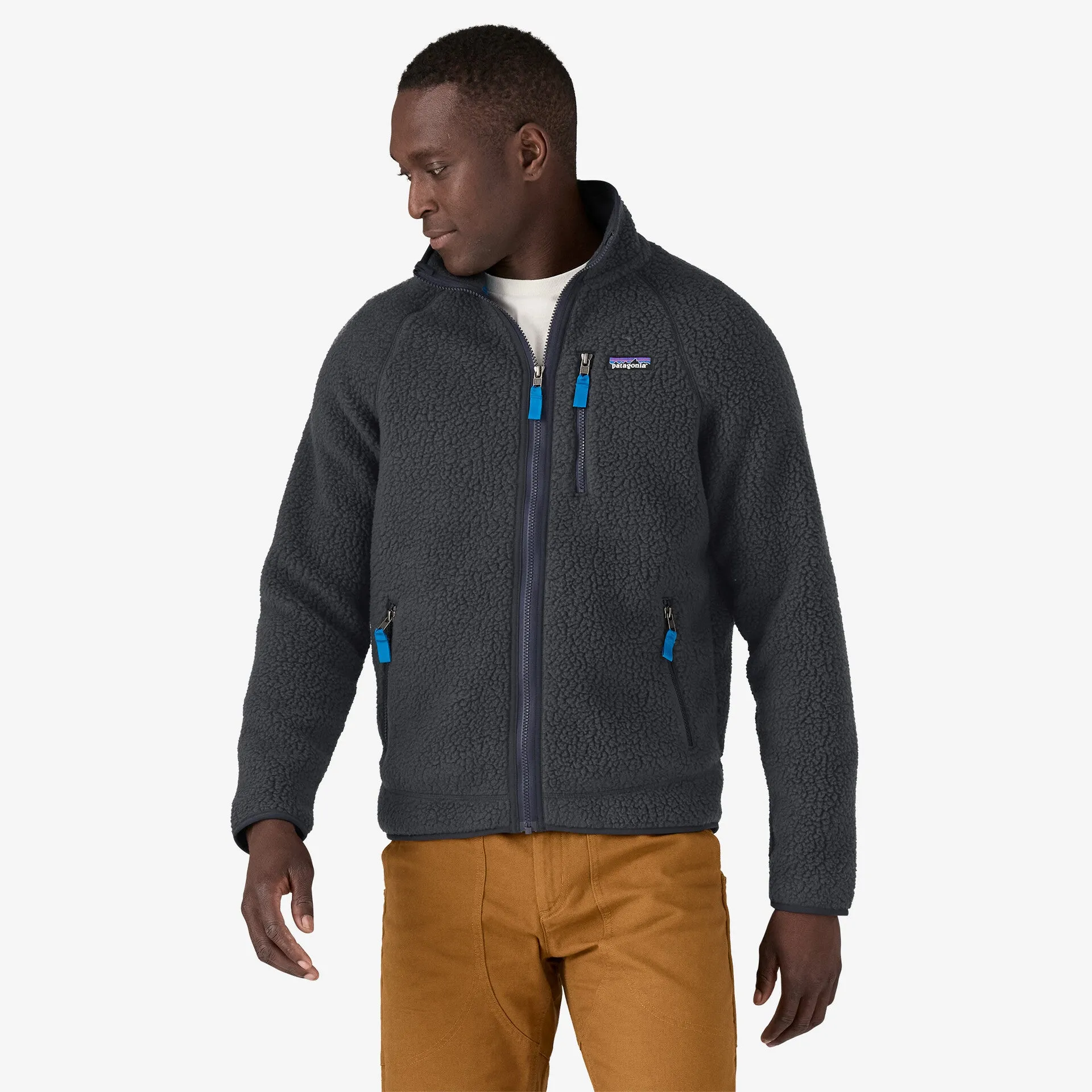 Patagonia Retro Pile Jacket-Pitch Blue w/Endless Blue