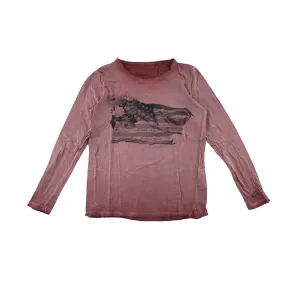 Pepe Jeans t-shirt 11-12 years washed out red long sleeve cotton