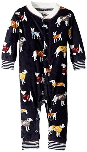 PJ Salvage  Salvage Kids Fleece Sweater Dogs Romper