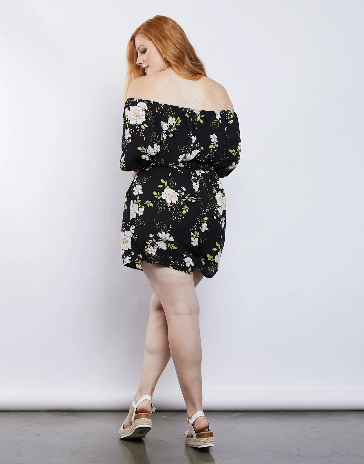 Plus Size Arianna Floral Romper