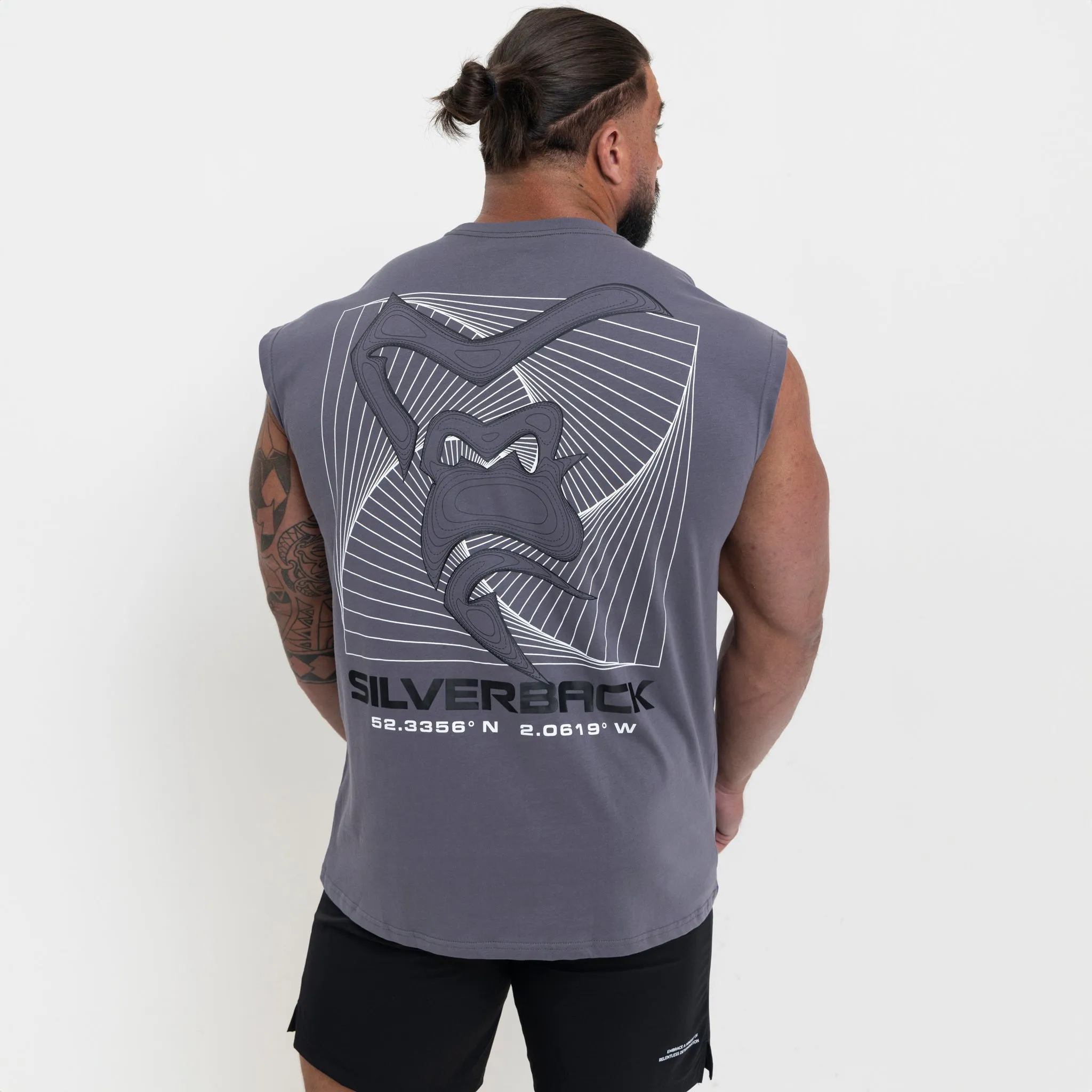 Portal Cut-Off T-Shirt - Grey