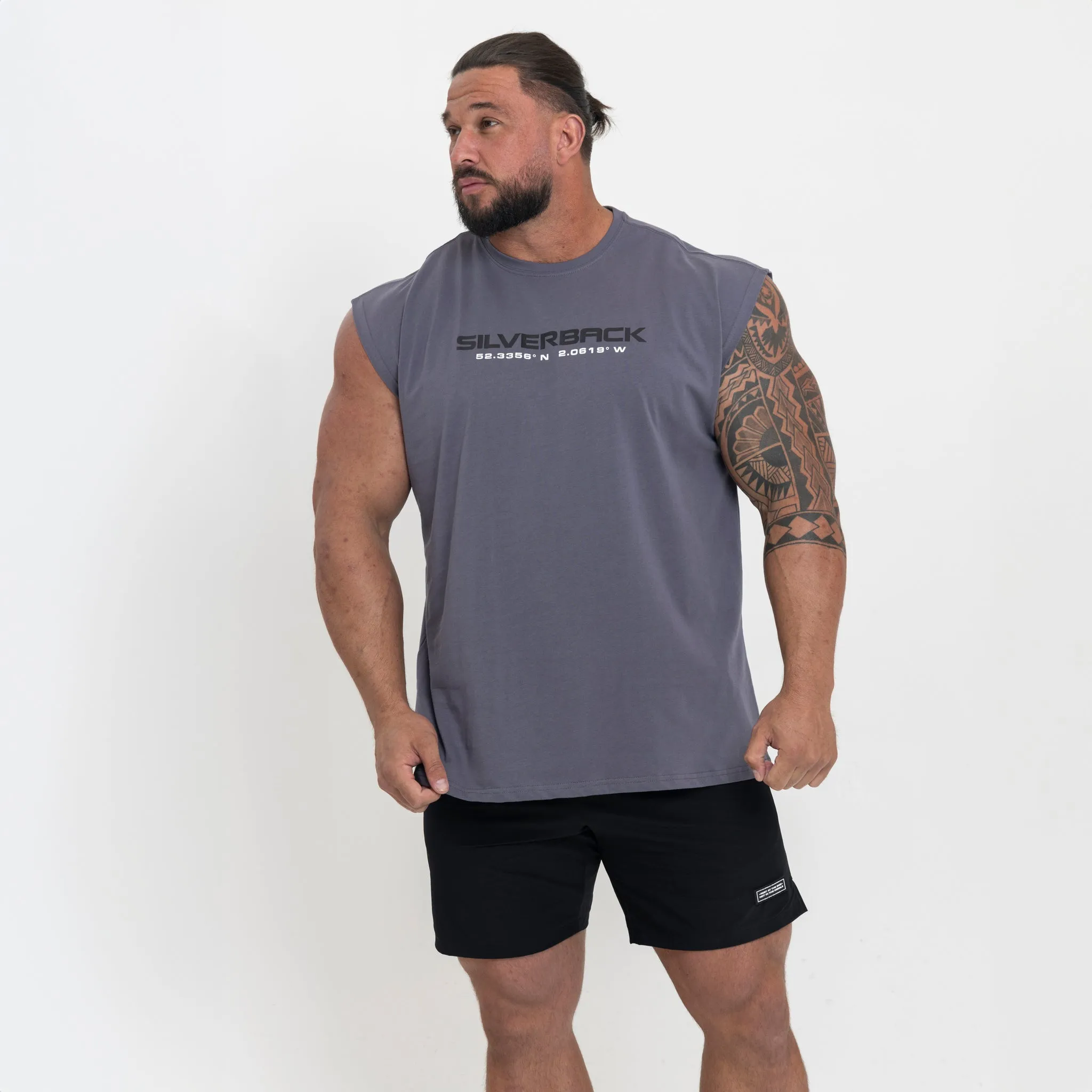 Portal Cut-Off T-Shirt - Grey