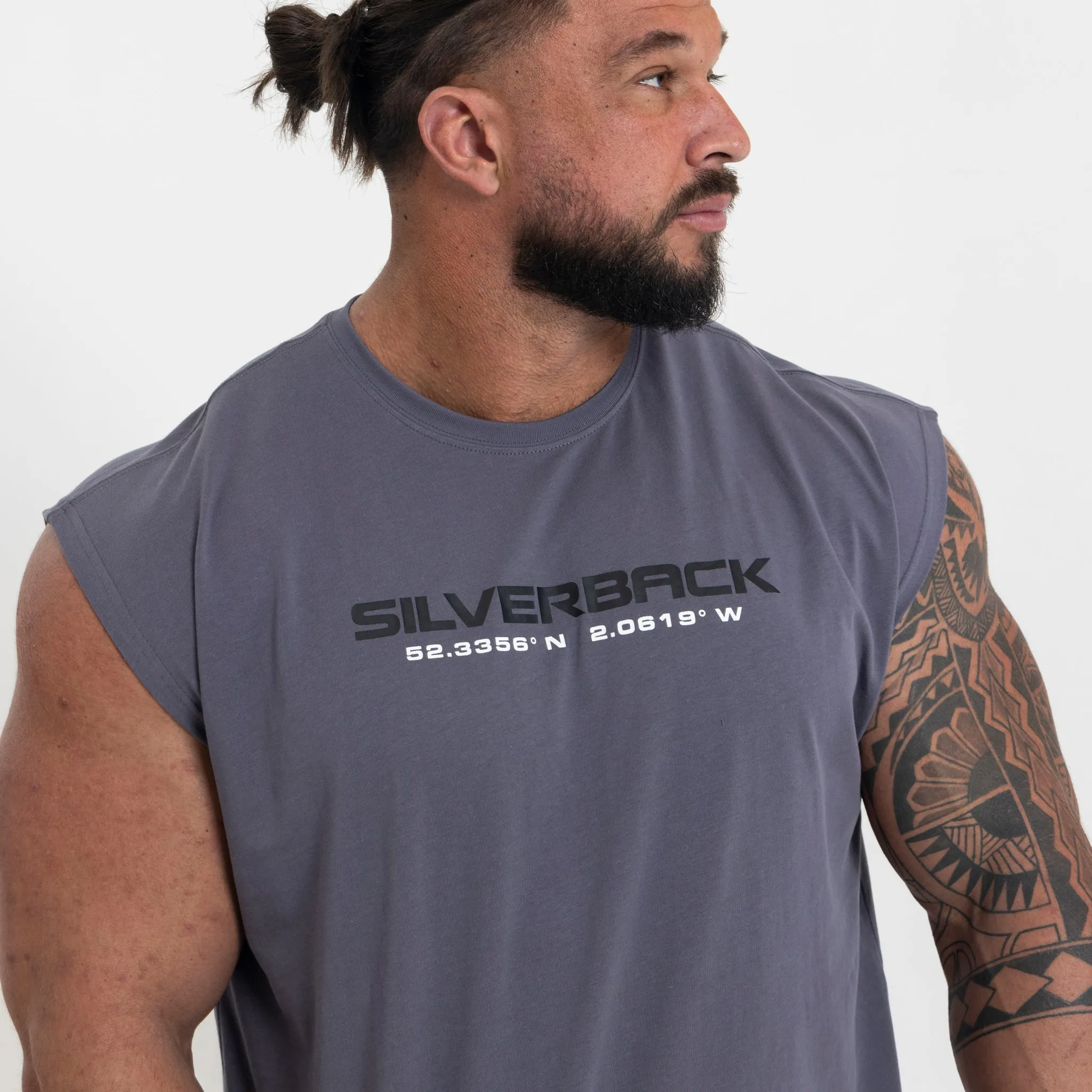 Portal Cut-Off T-Shirt - Grey