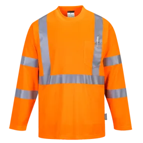 Portwest Hi-Vis Pocket Long Sleeve Shirt