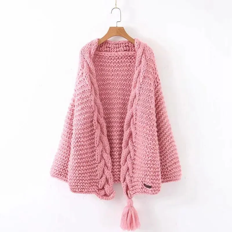 Pre Order:  Knitted Tassel Cozy Sweater - @theestylishp