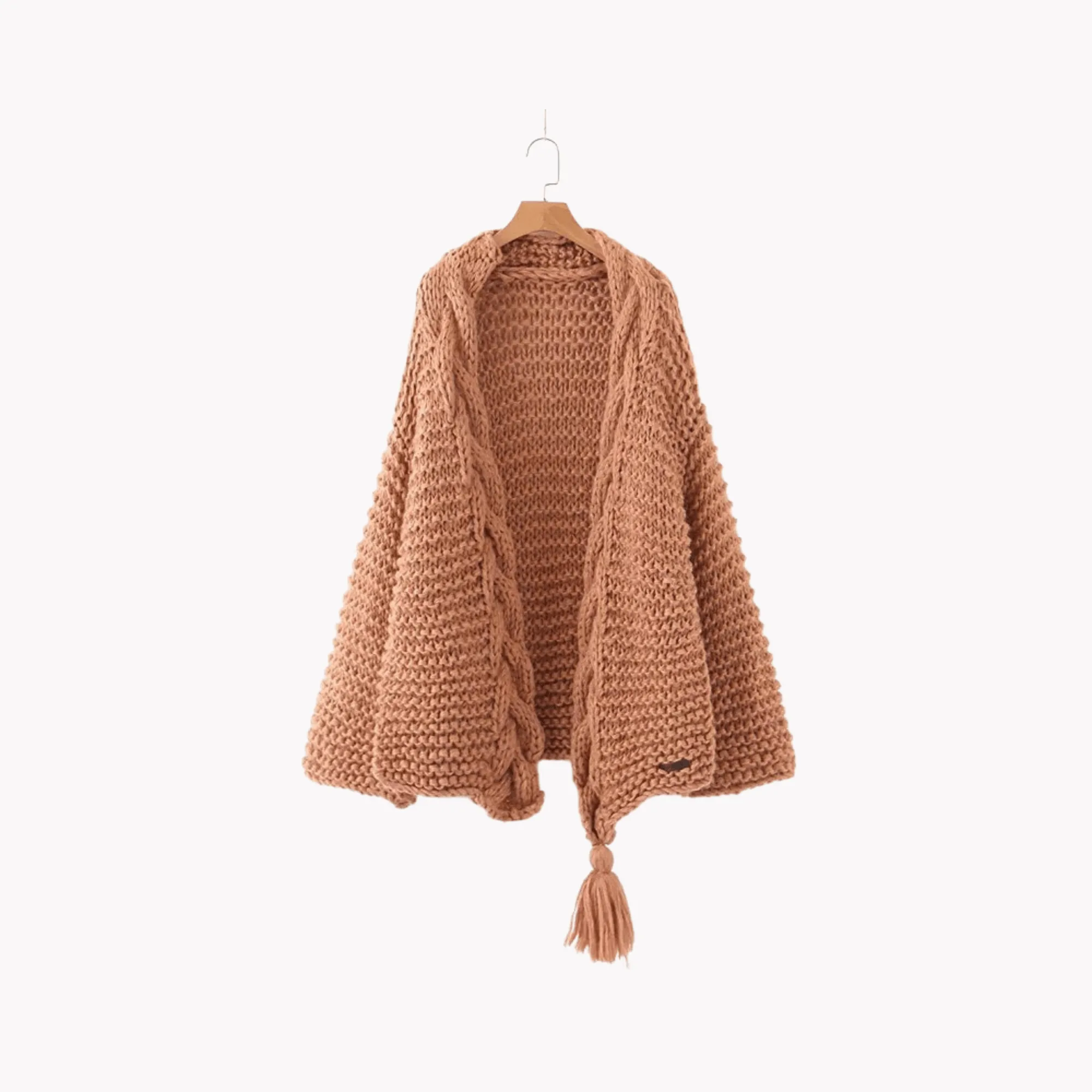 Pre Order:  Knitted Tassel Cozy Sweater