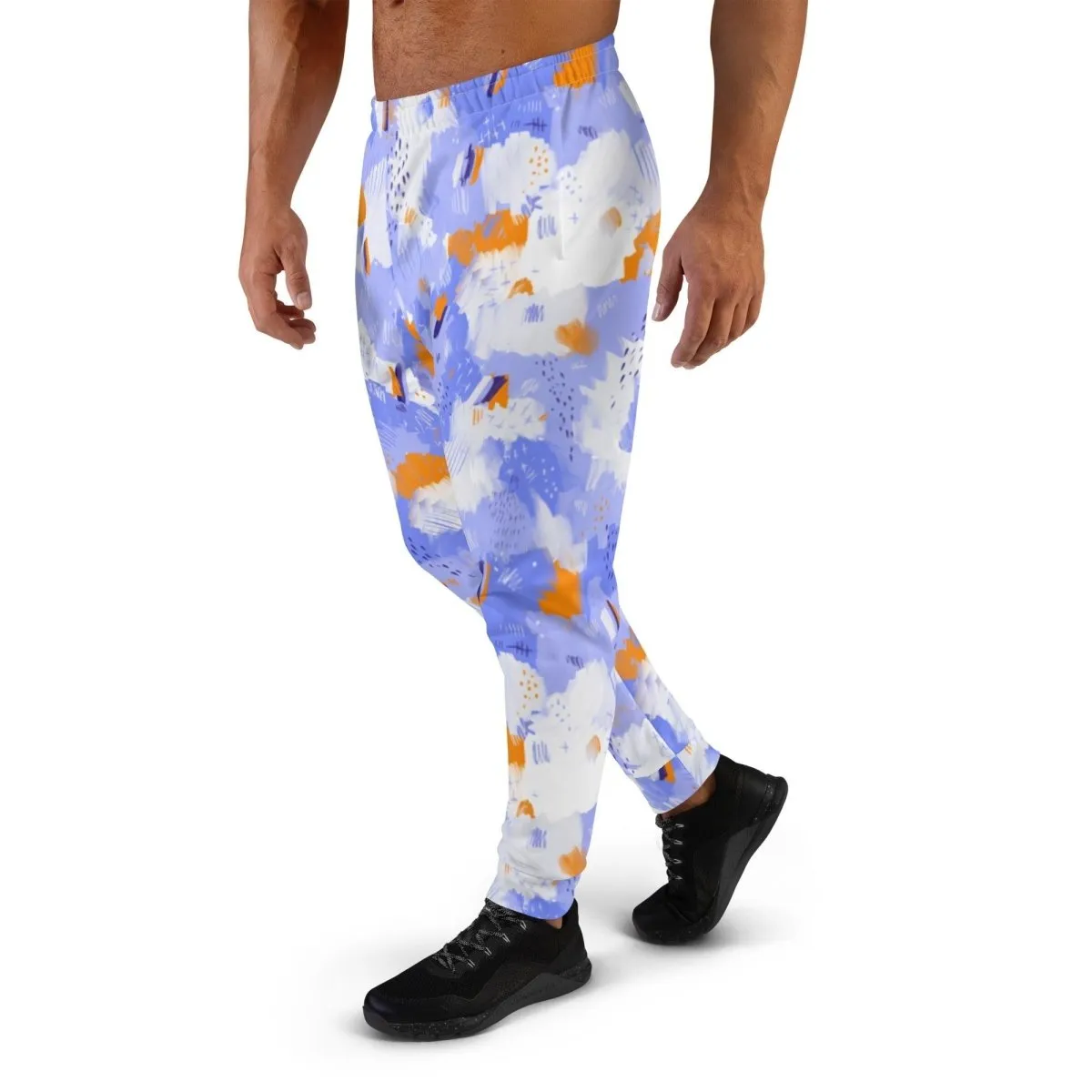 Purple Abstract Men's Street Joggers